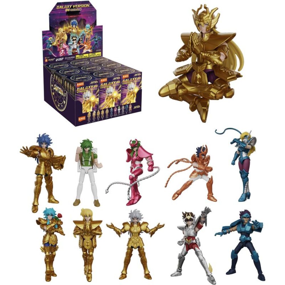 Blokees - Saint Seiya - Galaxy Version - 04: Gold Zodiac 9ct PDQ Display